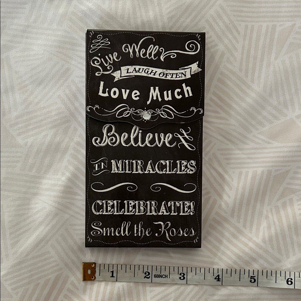 Black Inspirational Wall Hanging